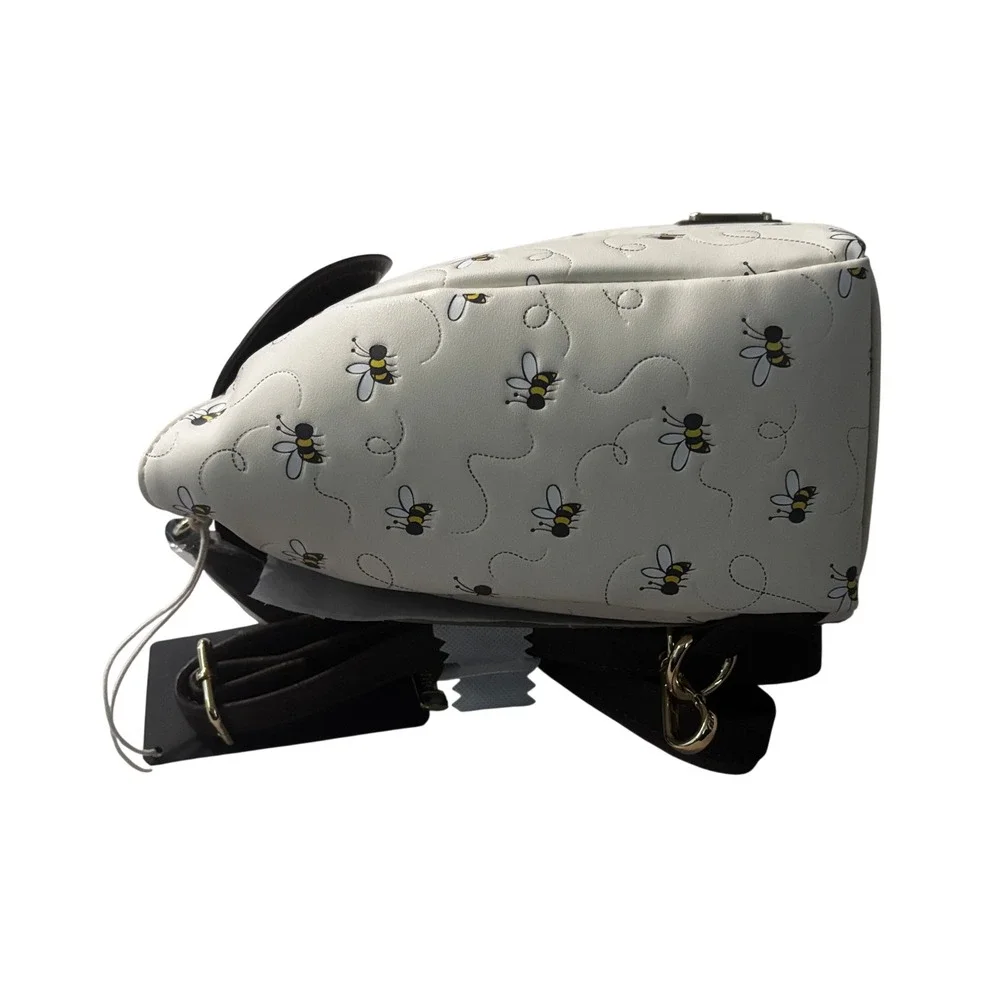 Loungefly Disney Winnie the Pooh Micro Mini Backpack Gold Bee Print Minimalist
